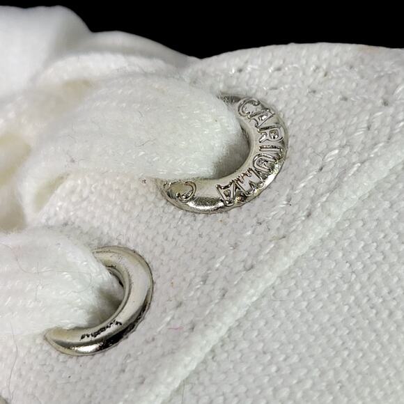 Cariuma Canvas Sneakers OCA Low Top White Cap Toe Lace Up Unisex 7.5 Women 6 Men - Picture 14 of 16